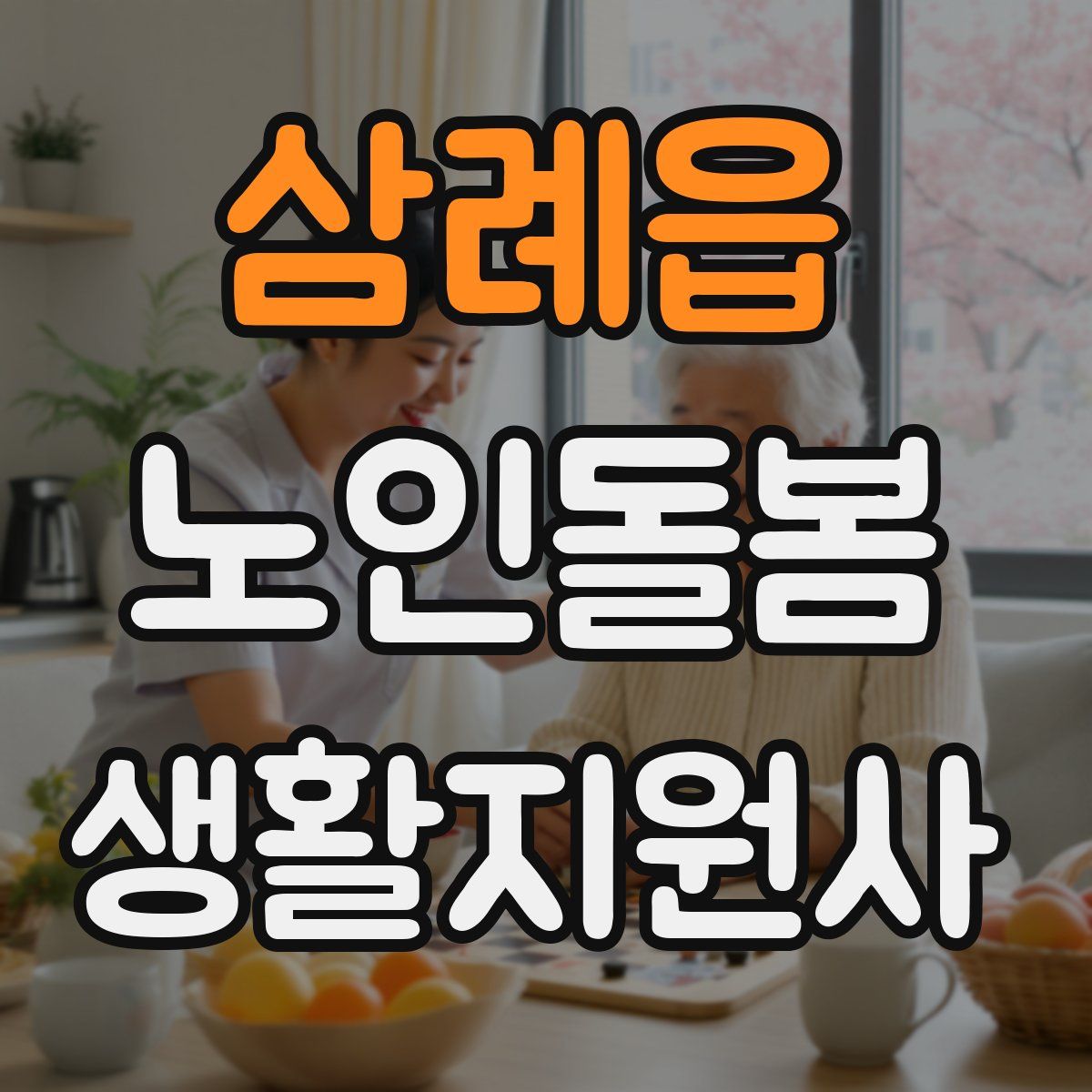 삼례읍 노인돌봄생활지원사 자격증