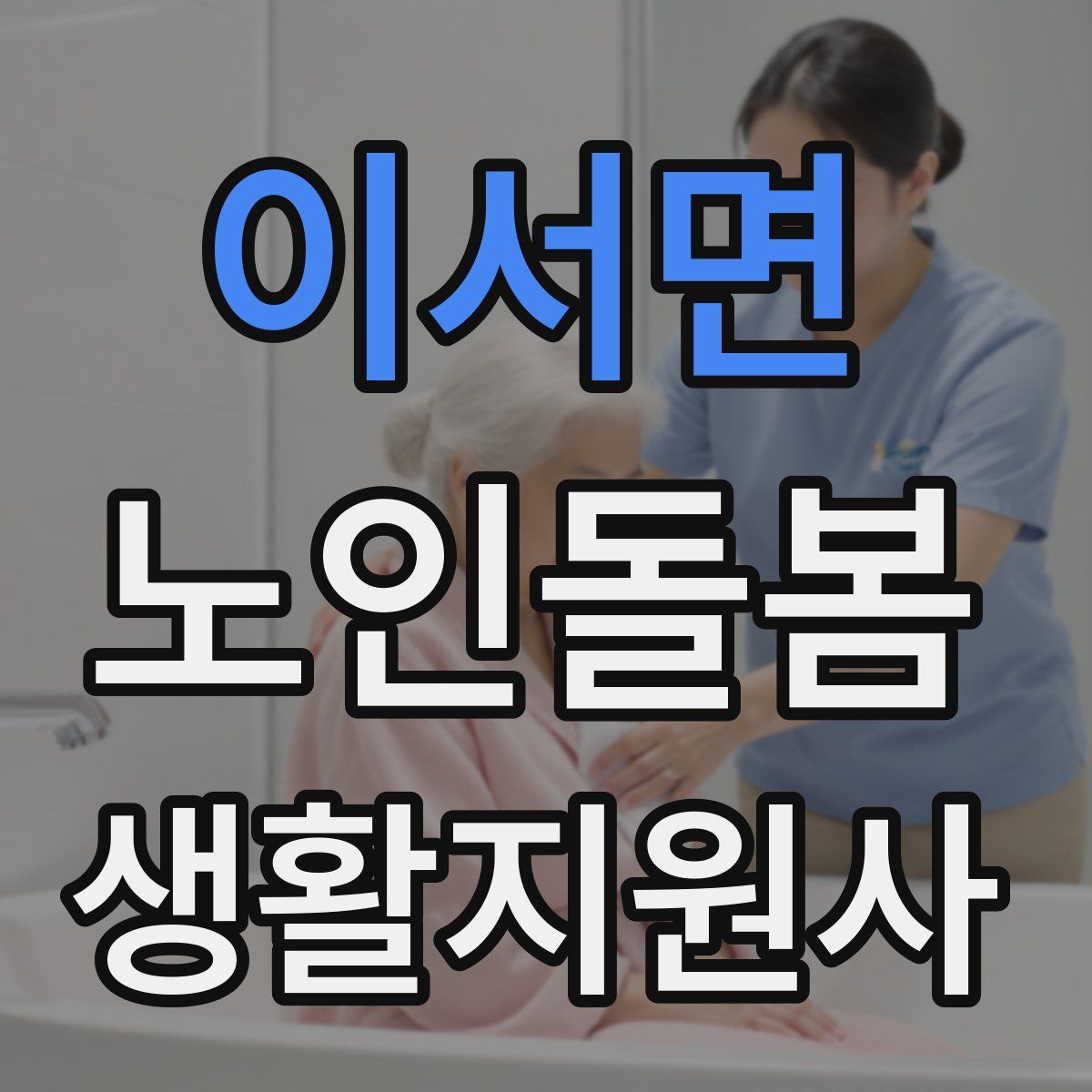 이서면 노인돌봄생활지원사 자격증