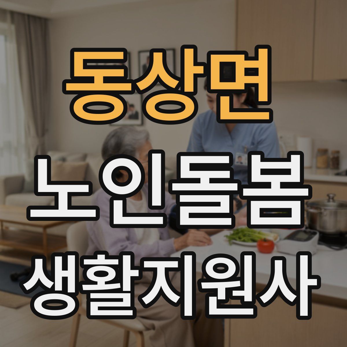 동상면 노인돌봄생활지원사 자격증