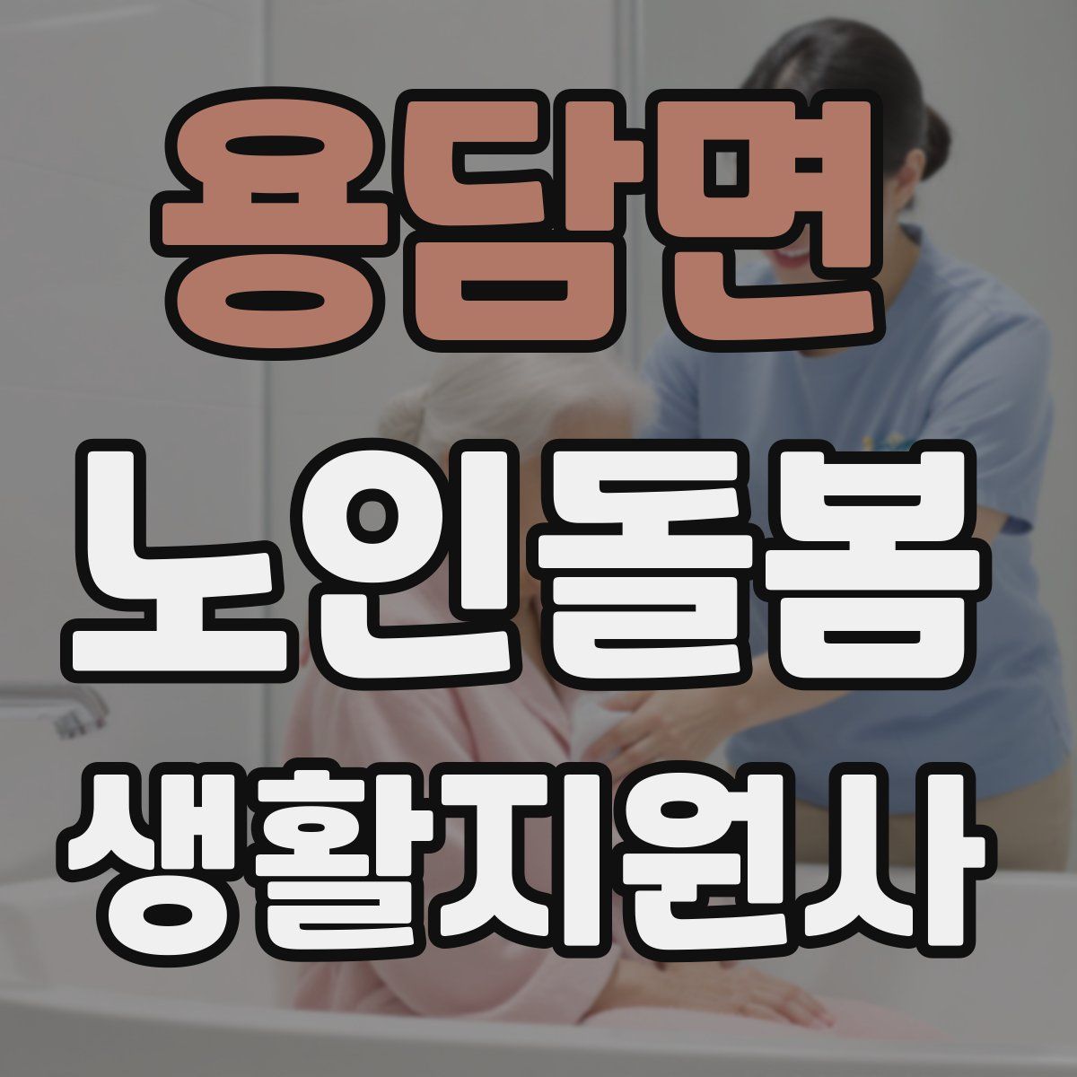 용담면 노인돌봄생활지원사 자격증