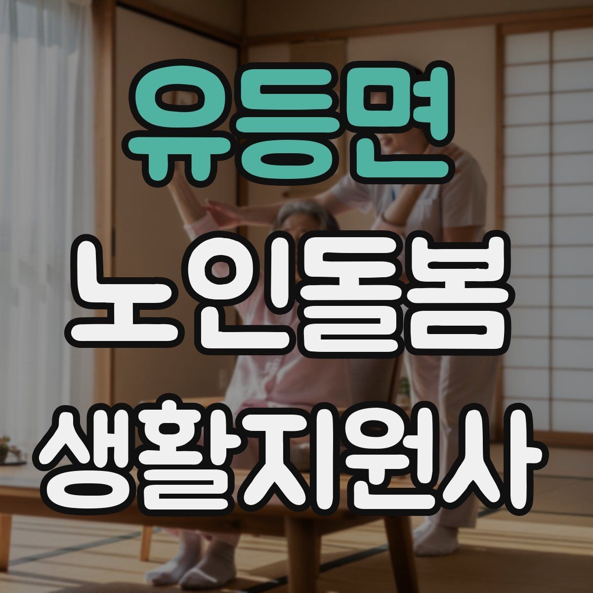 유등면 노인돌봄생활지원사 자격증 서비스 범위를 처음에 정해야 하는 이유
