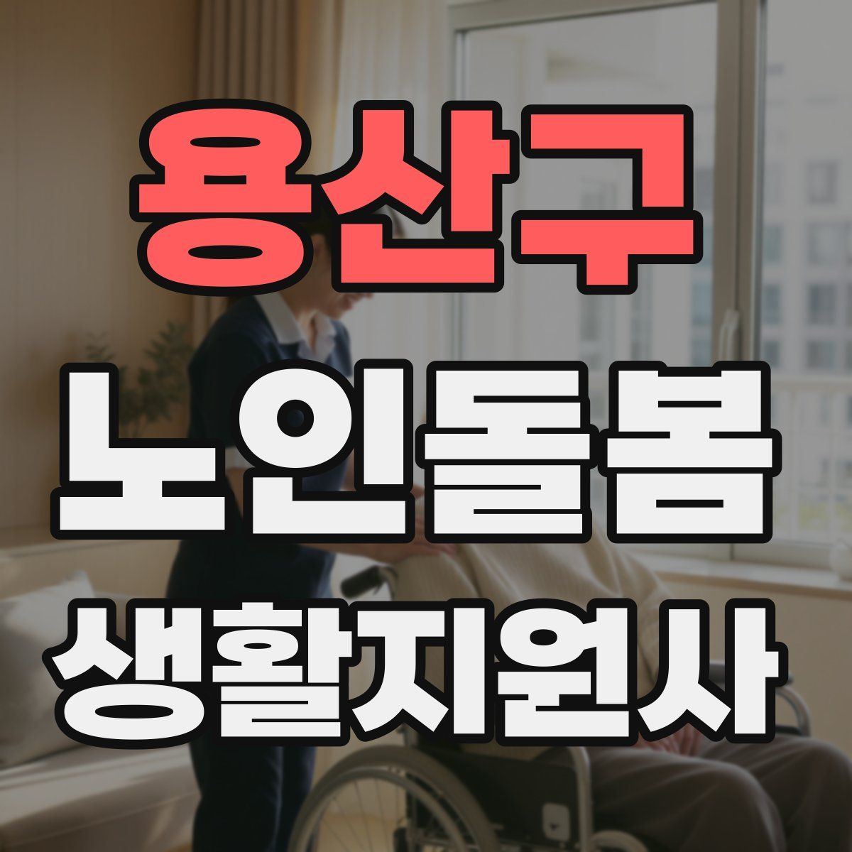 용산구 노인돌봄생활지원사 자격증