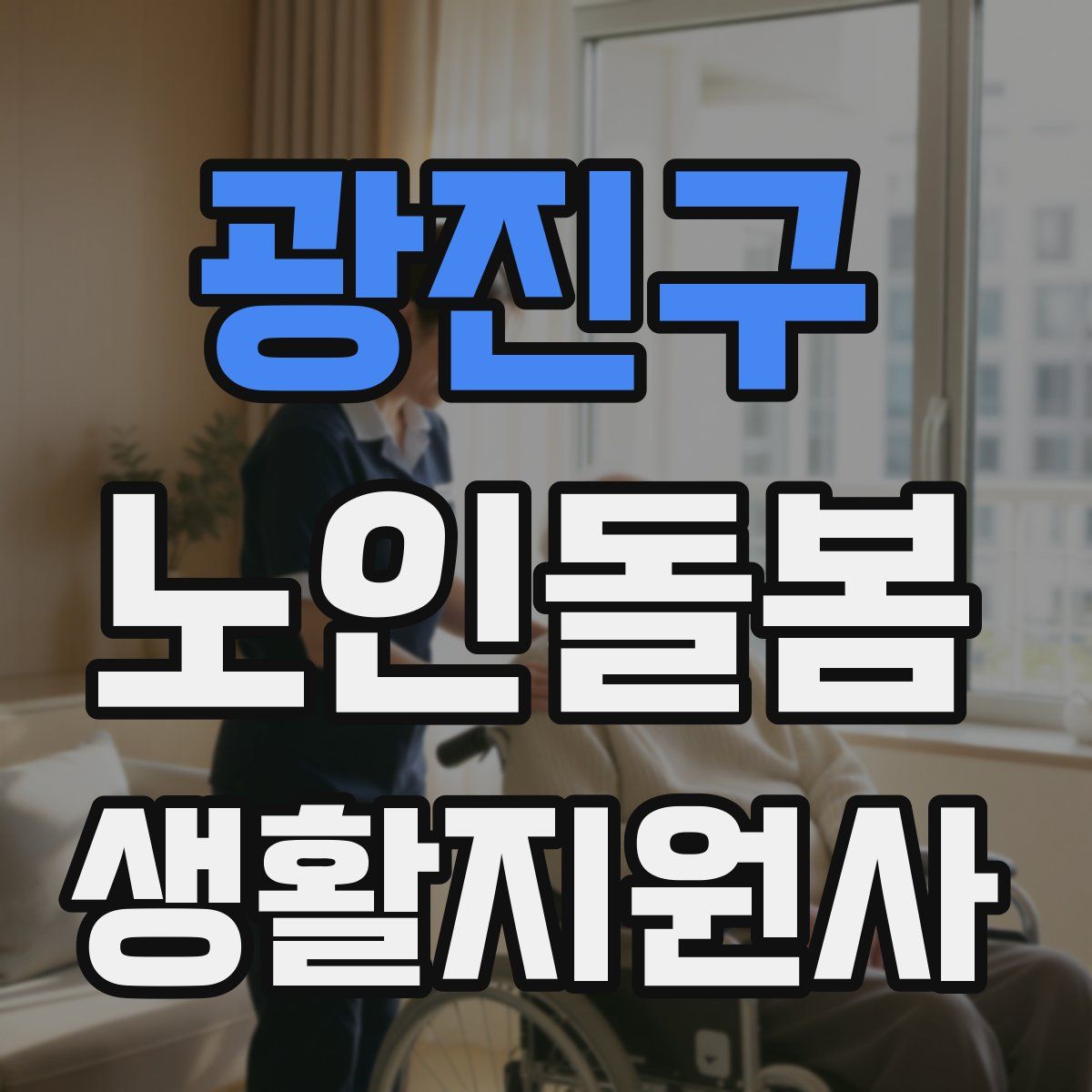 광진구 노인돌봄생활지원사 자격증