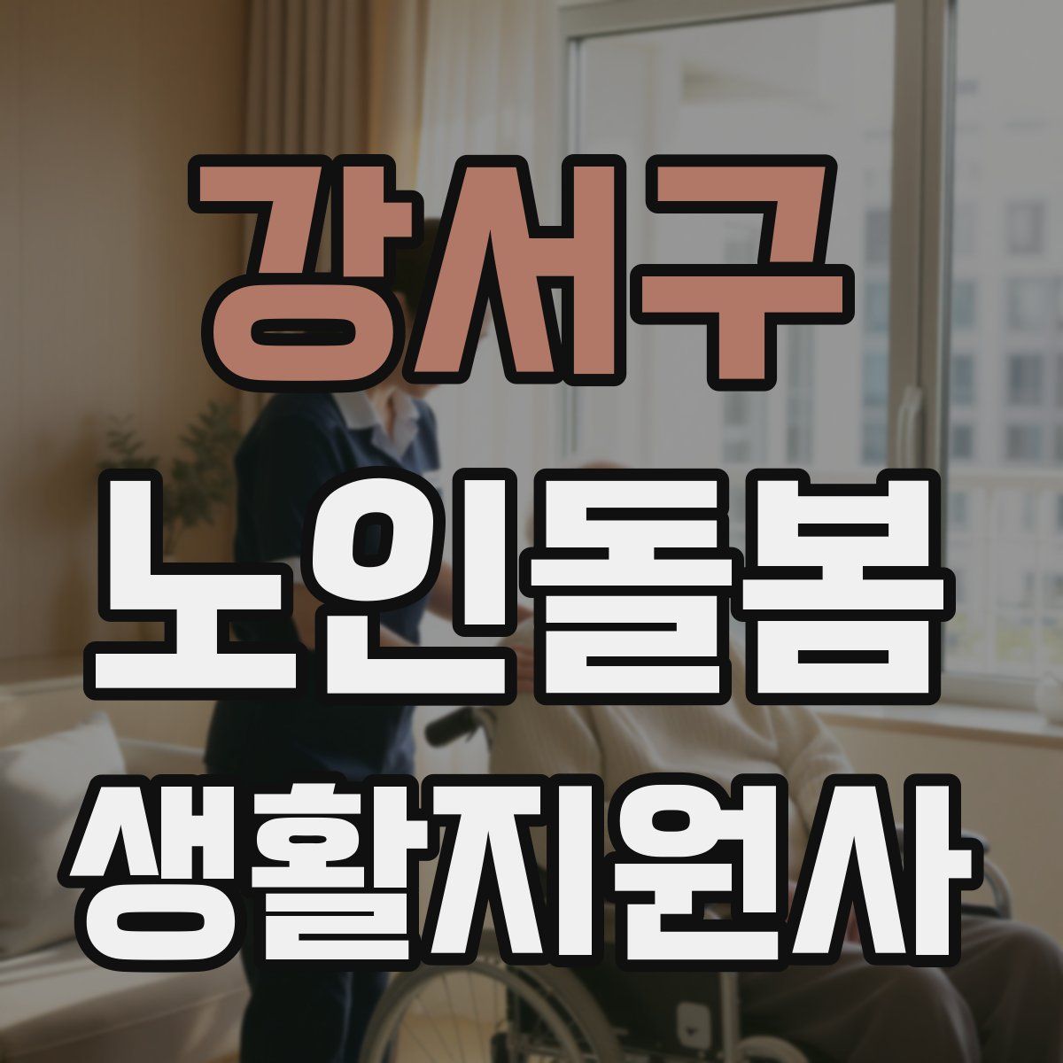 강서구 노인돌봄생활지원사 자격증