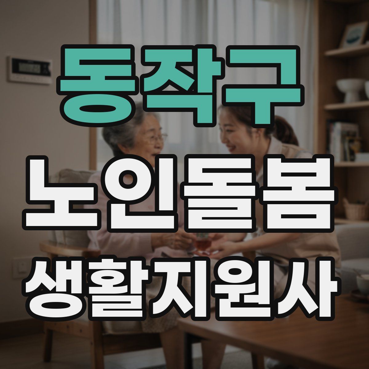 동작구 노인돌봄생활지원사 자격증
