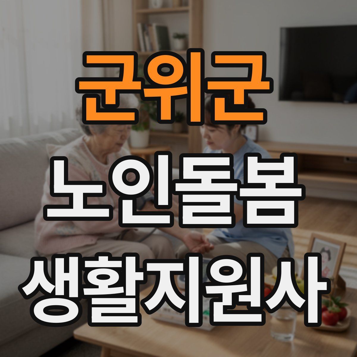 군위군 노인돌봄생활지원사 자격증