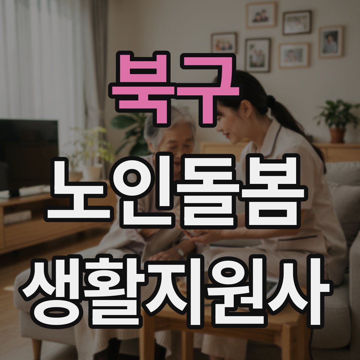 북구 노인돌봄생활지원사 자격증