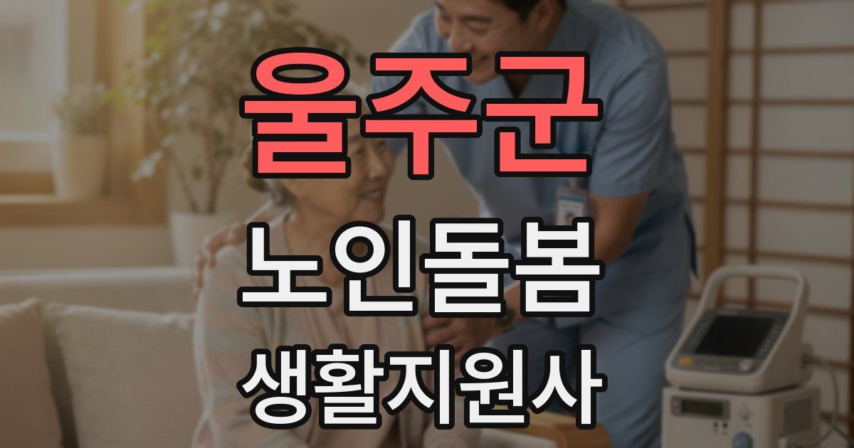 울주군 노인돌봄생활지원사 자격증