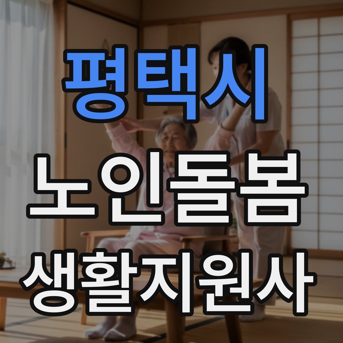 평택시 노인돌봄생활지원사 자격증