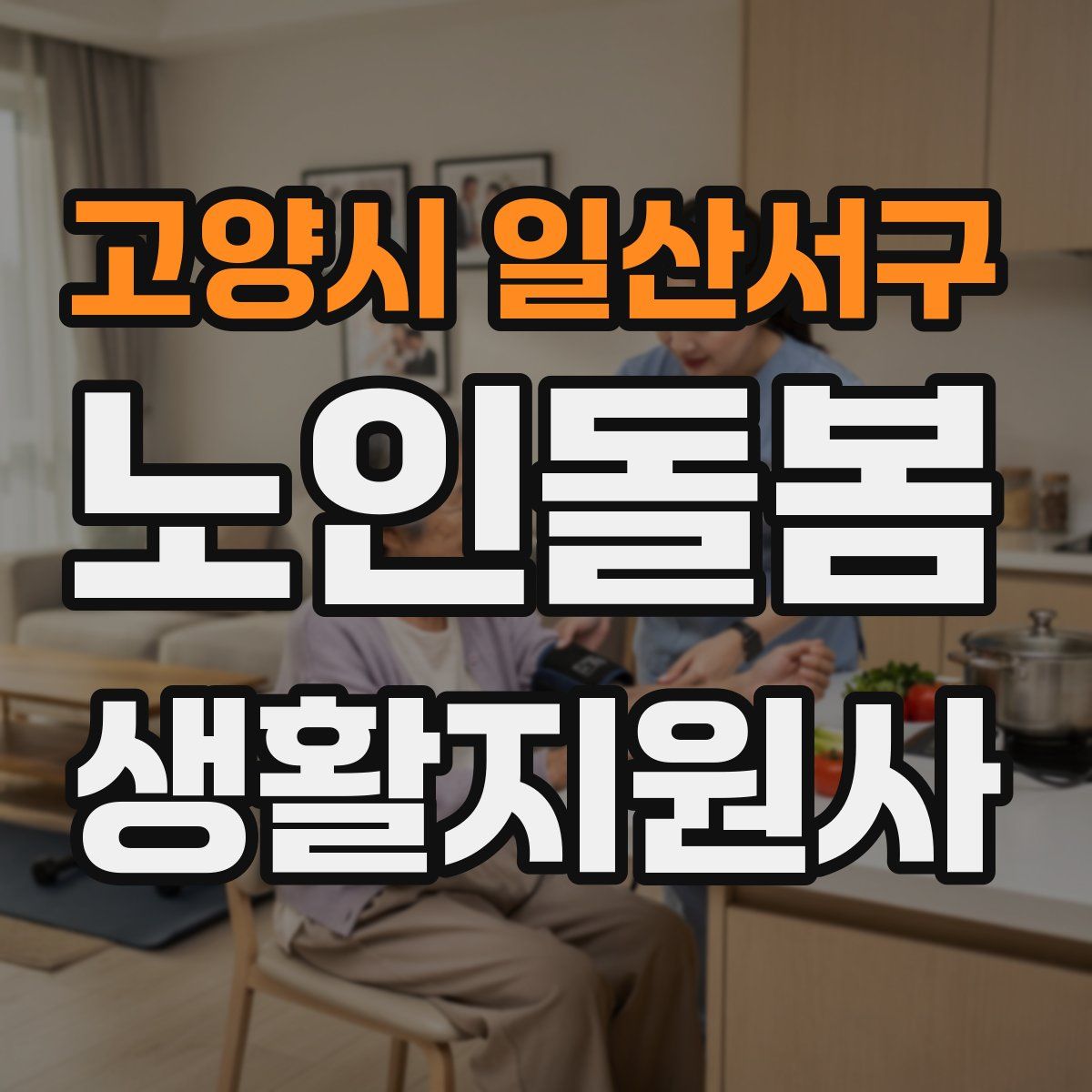 고양시 일산서구 노인돌봄생활지원사 자격증