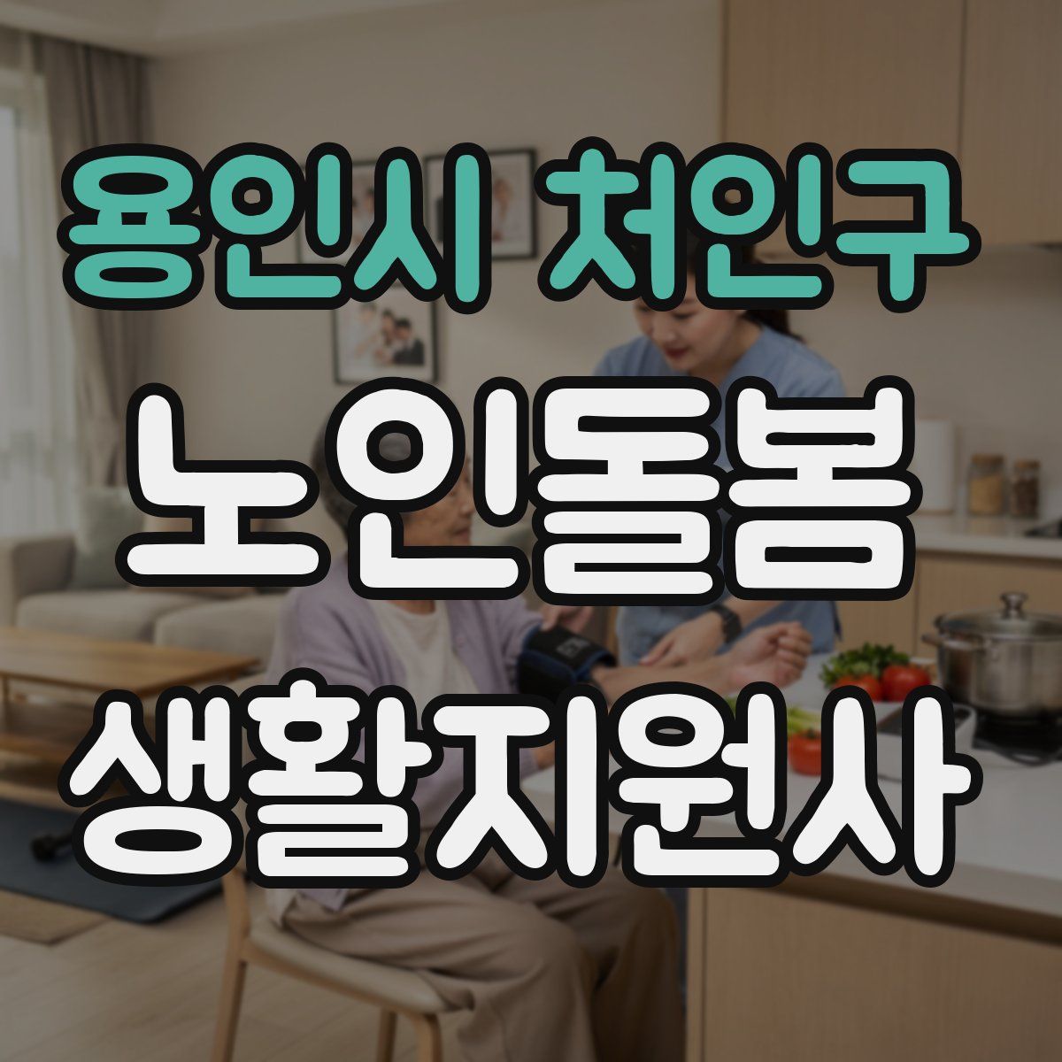 용인시 처인구 노인돌봄생활지원사 자격증