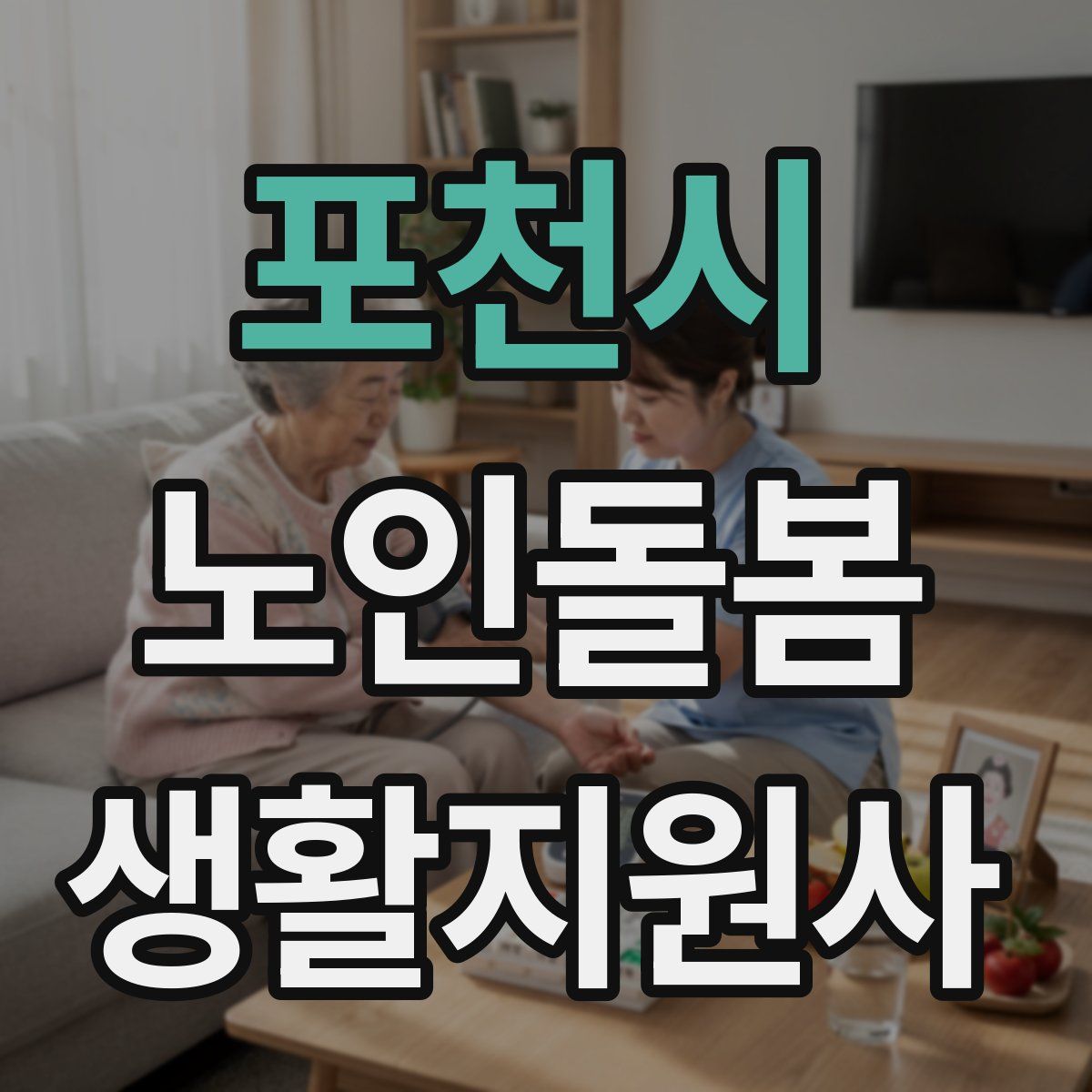 포천시 노인돌봄생활지원사 자격증