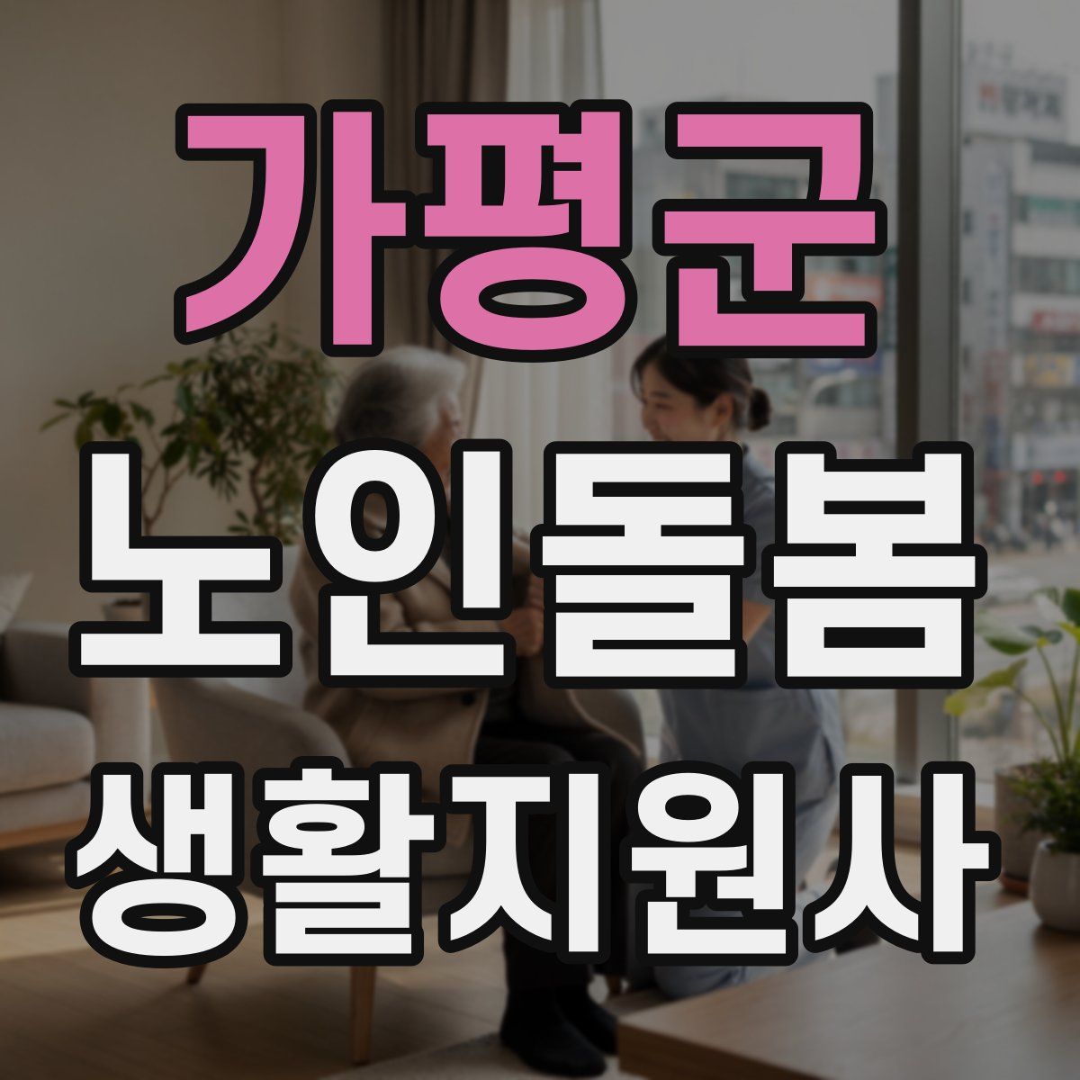 가평군 노인돌봄생활지원사 자격증