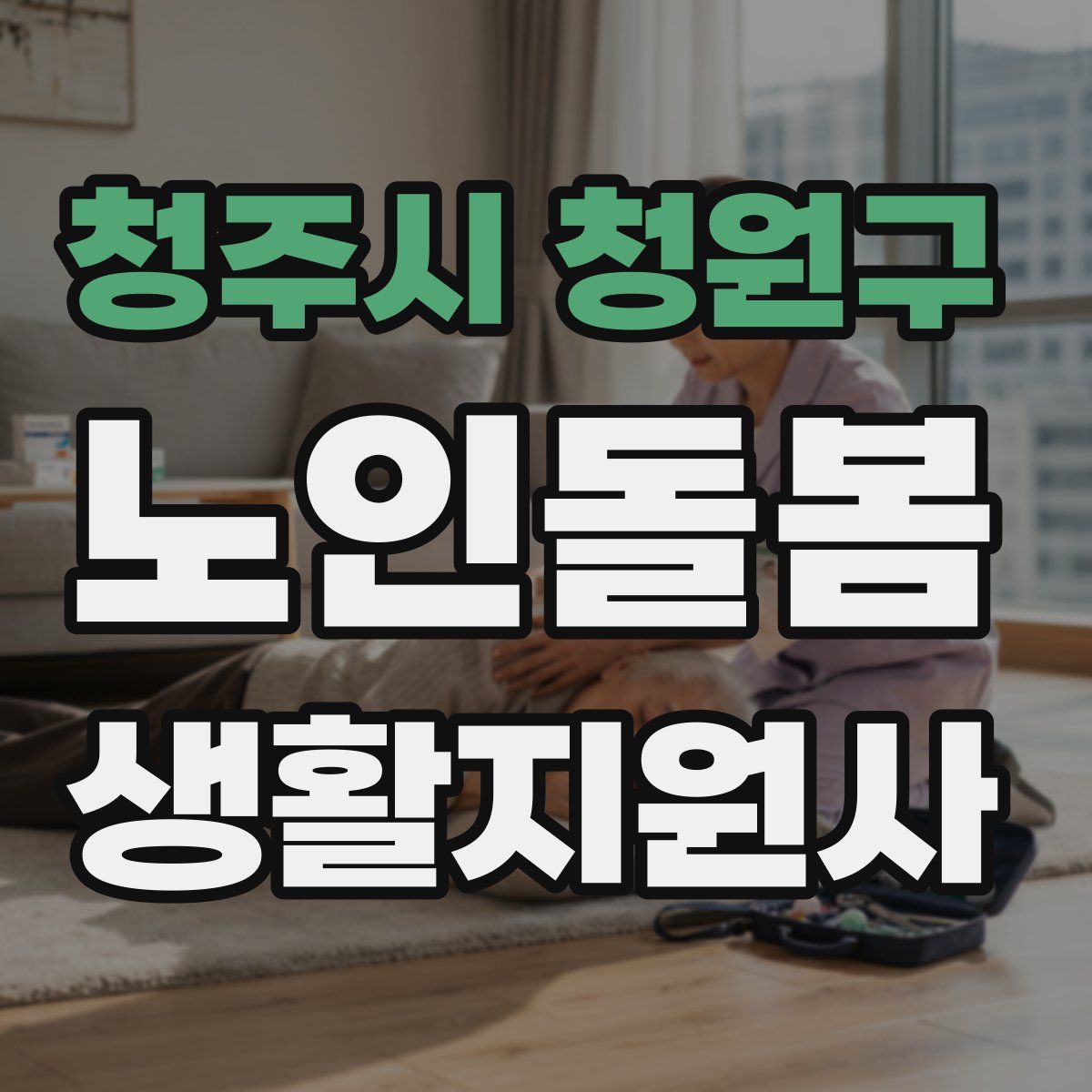 청주시 청원구 노인돌봄생활지원사 자격증