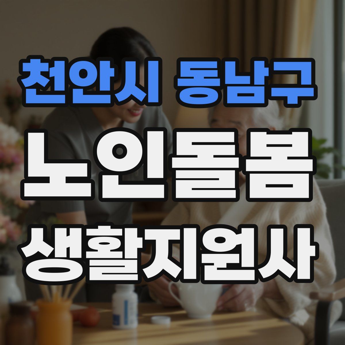 천안시 동남구 노인돌봄생활지원사 자격증
