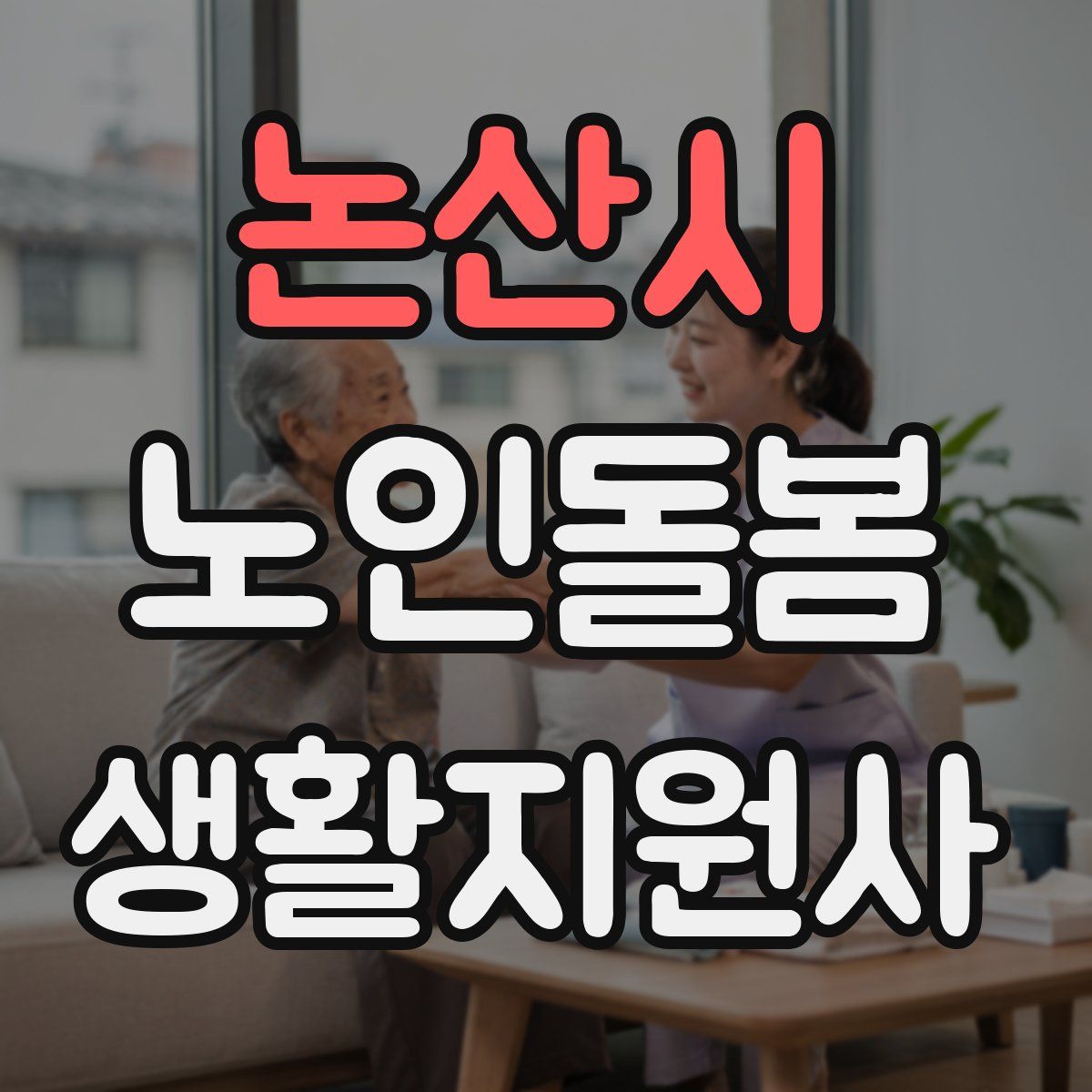 논산시 노인돌봄생활지원사 자격증