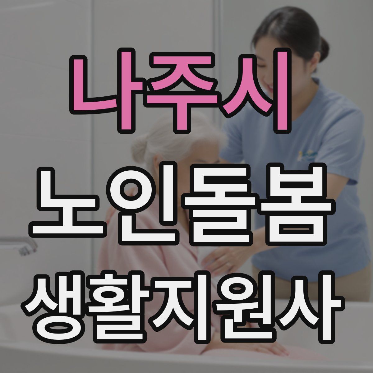 나주시 노인돌봄생활지원사 자격증