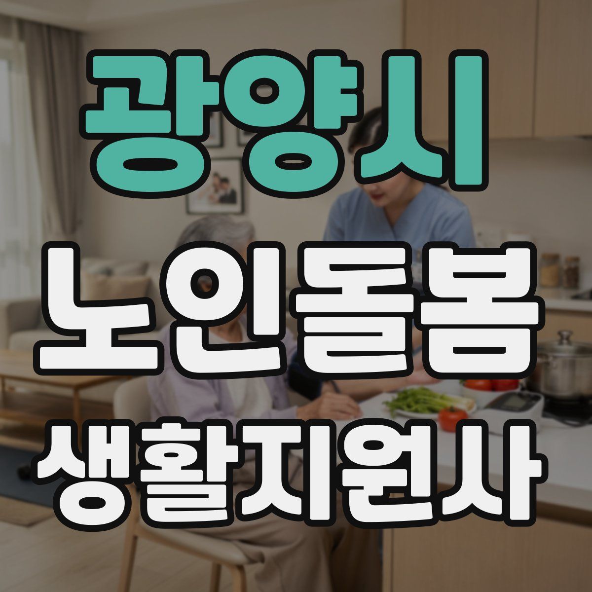 광양시 노인돌봄생활지원사 자격증