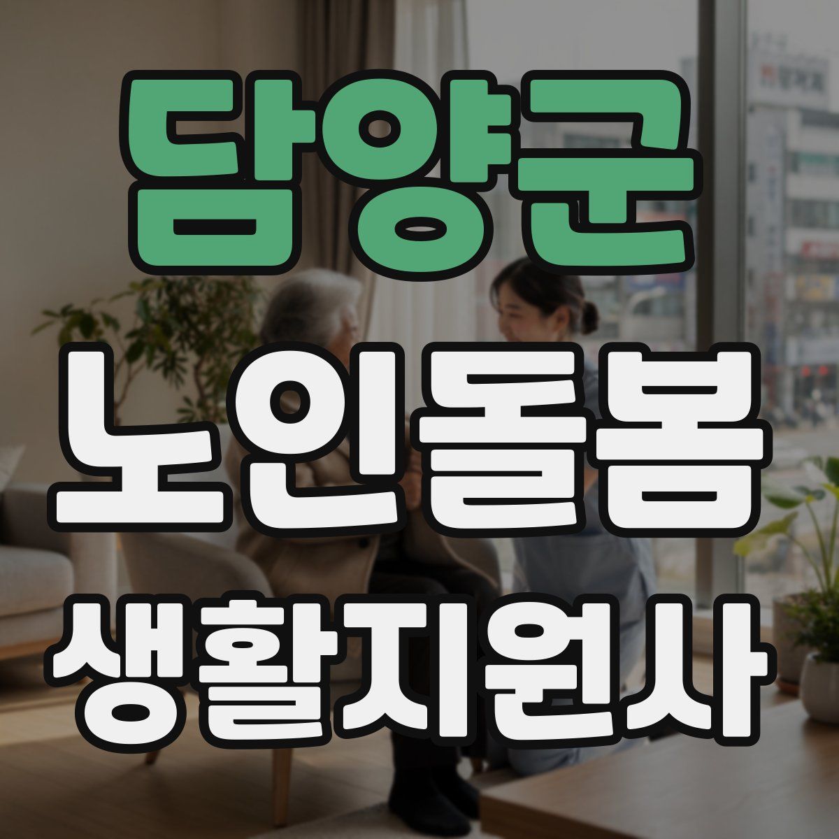 담양군 노인돌봄생활지원사 자격증