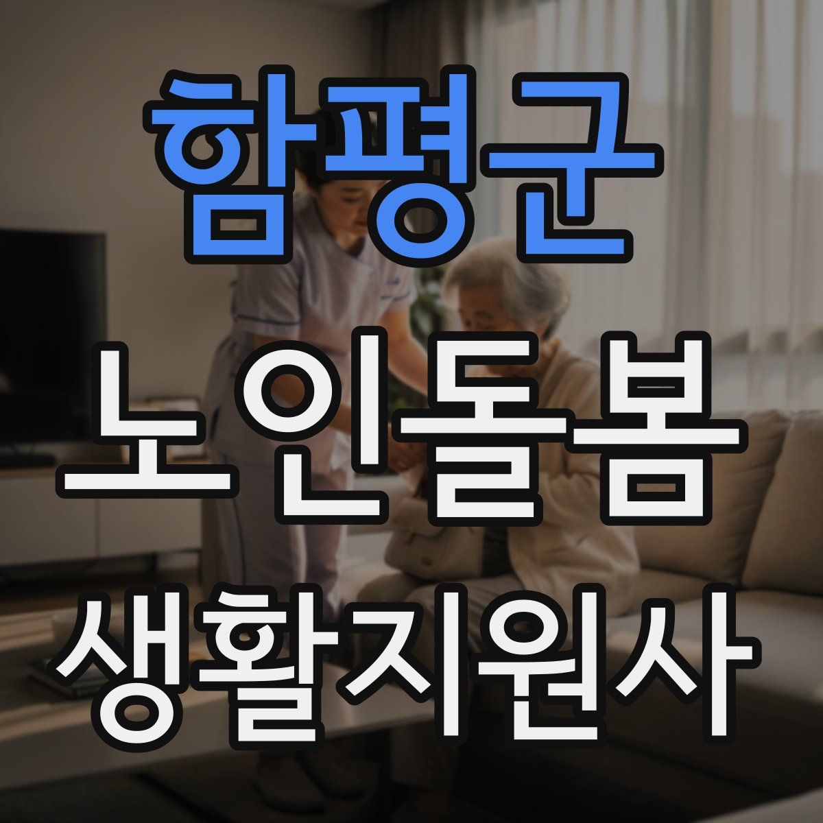 함평군 노인돌봄생활지원사 자격증