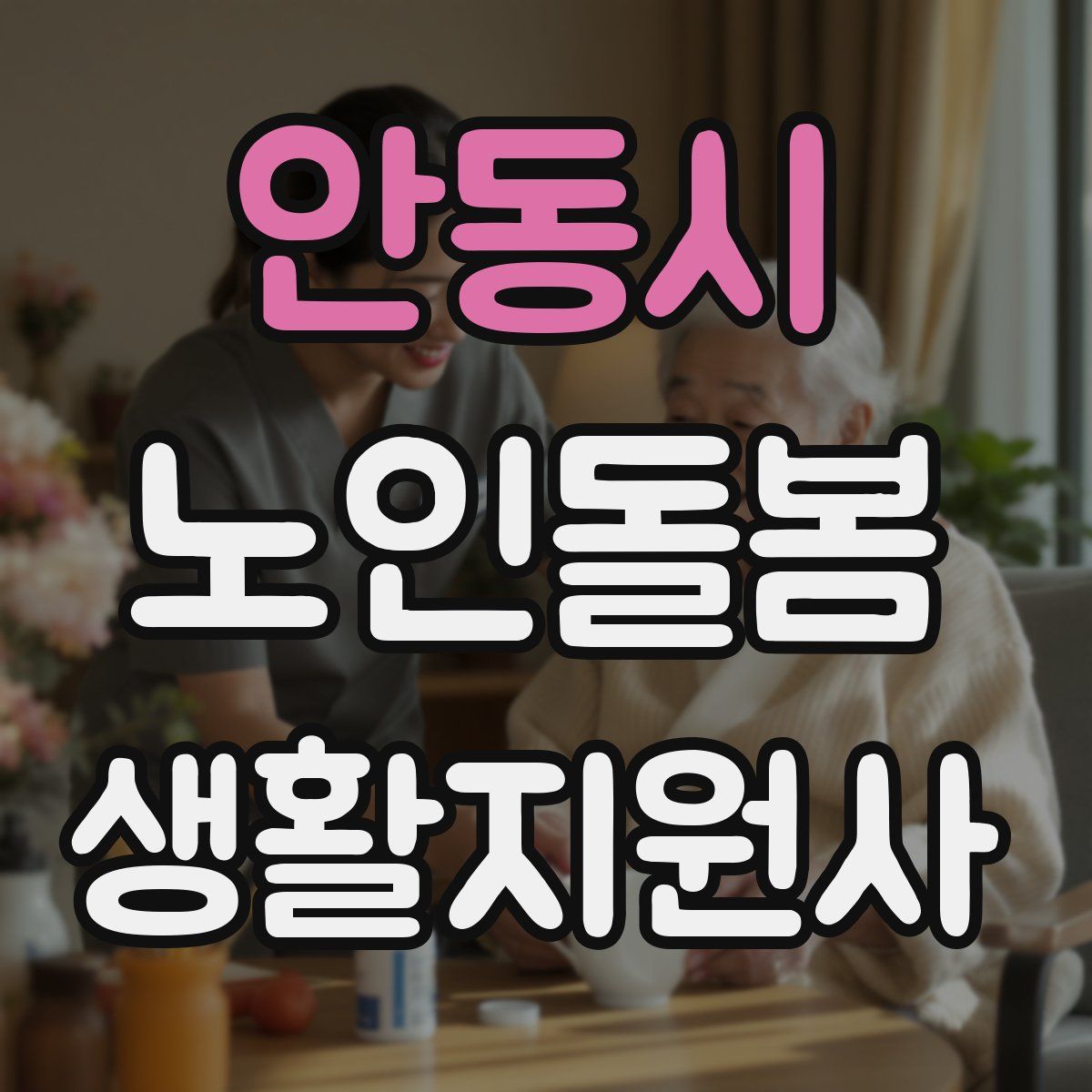 안동시 노인돌봄생활지원사 자격증