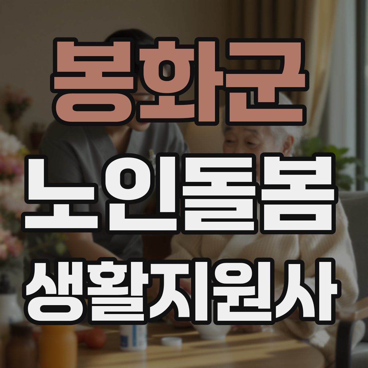 봉화군 노인돌봄생활지원사 자격증