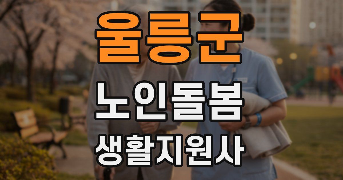 울릉군 노인돌봄생활지원사 자격증