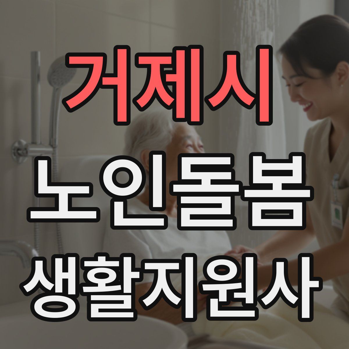 거제시 노인돌봄생활지원사 자격증