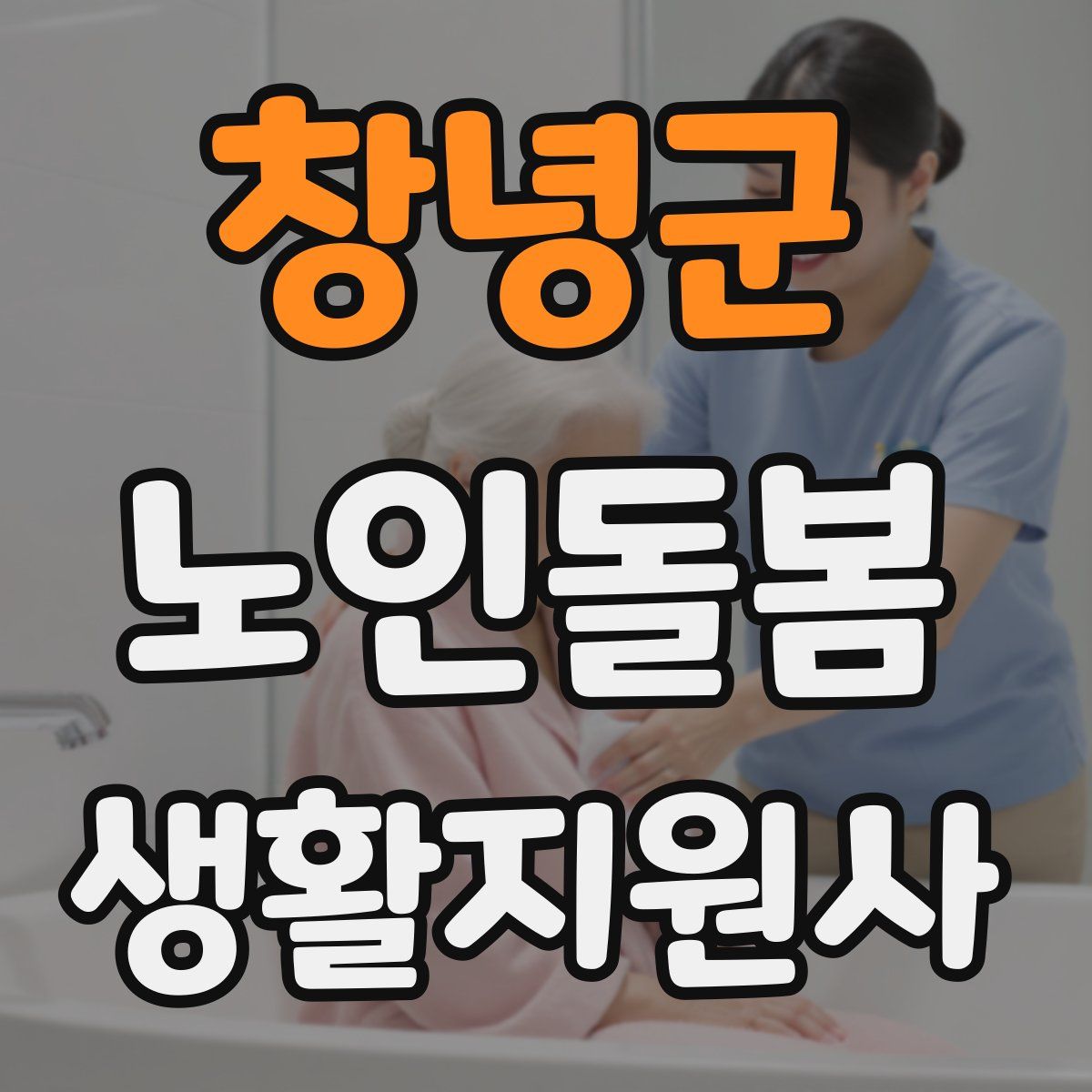 창녕군 노인돌봄생활지원사 자격증