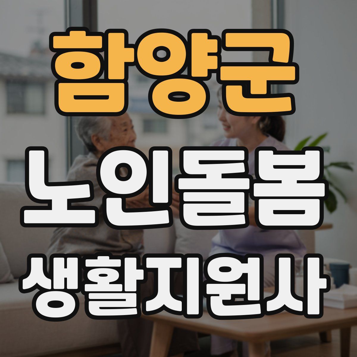 함양군 노인돌봄생활지원사 자격증