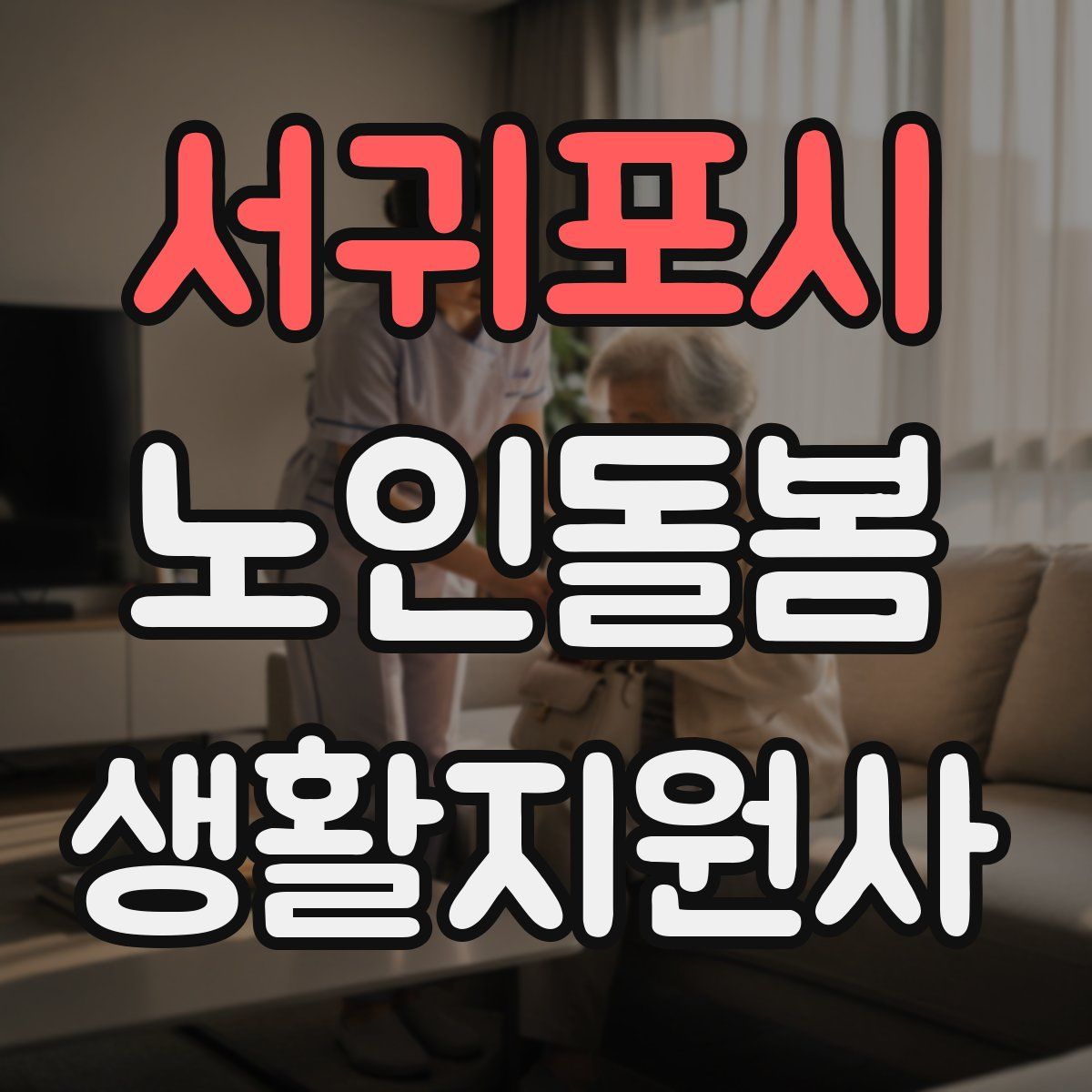서귀포시 노인돌봄생활지원사 자격증