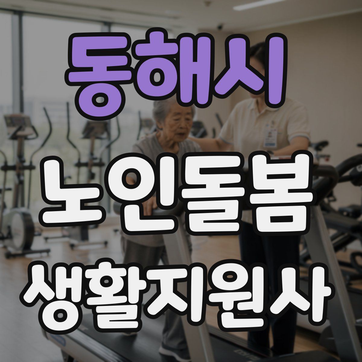 동해시 노인돌봄생활지원사 자격증
