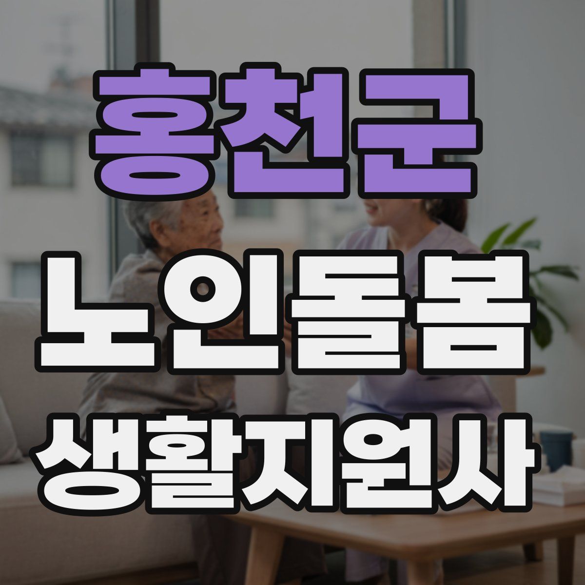 홍천군 노인돌봄생활지원사 자격증