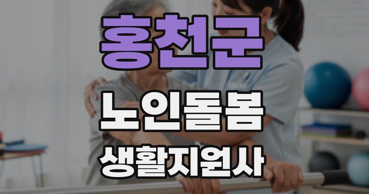 홍천군 노인돌봄생활지원사 자격증