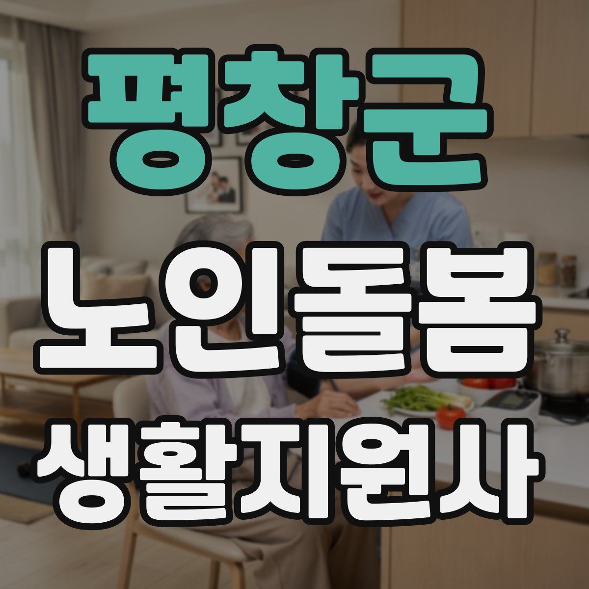 평창군 노인돌봄생활지원사 자격증