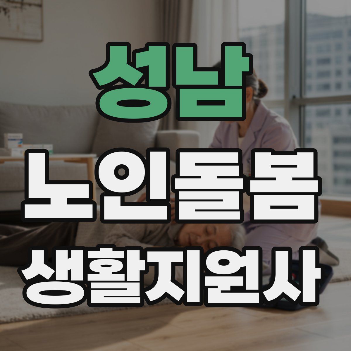성남 노인돌봄생활지원사 자격증