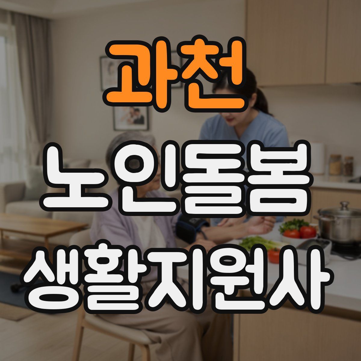 과천 노인돌봄생활지원사 자격증