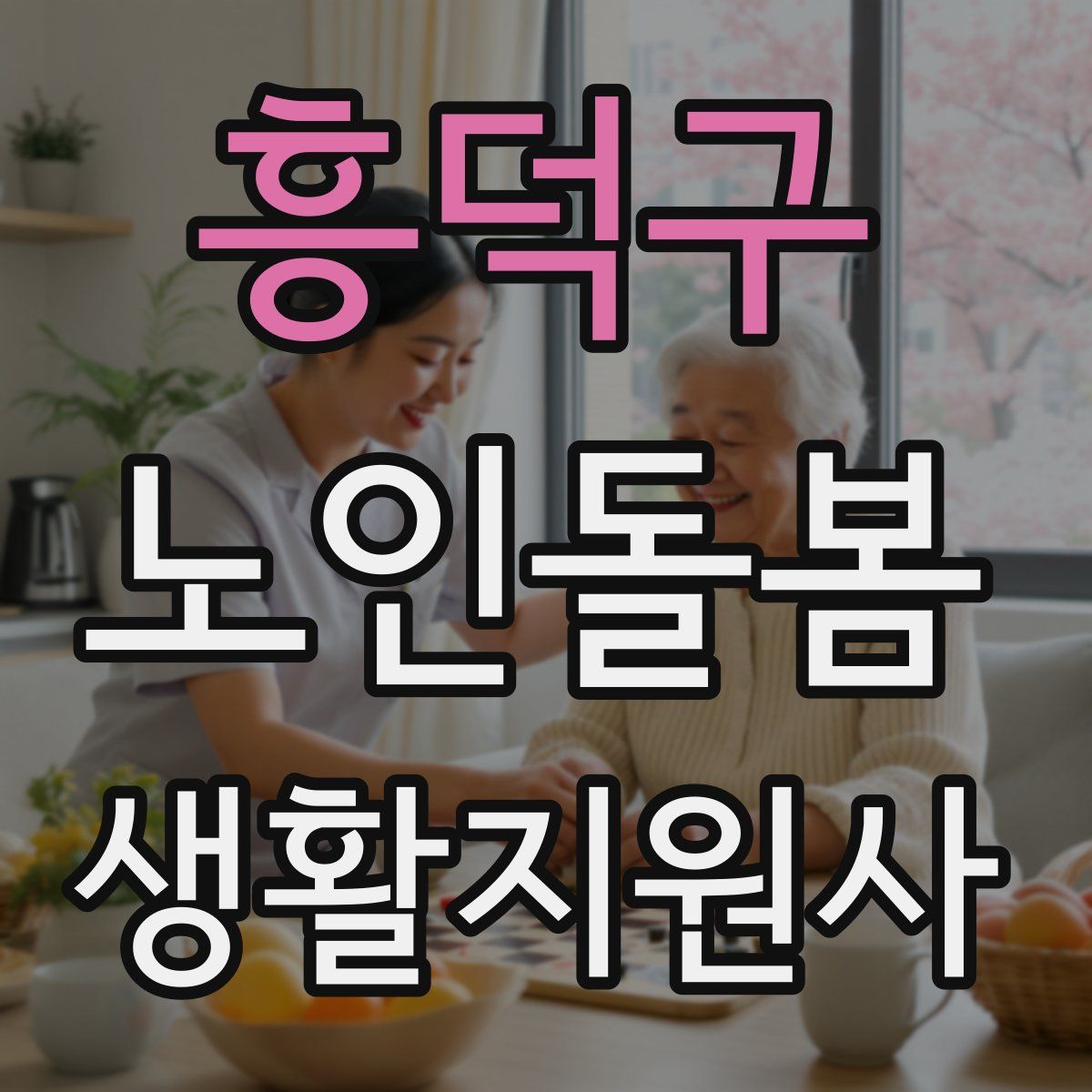 흥덕구 노인돌봄생활지원사 자격증