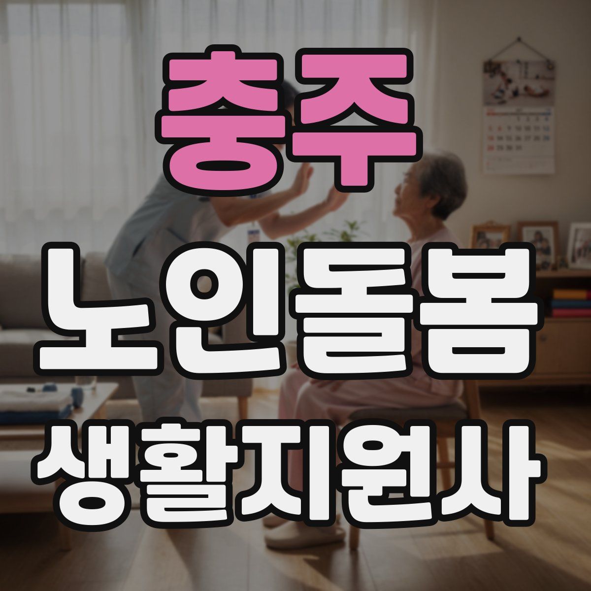 충주 노인돌봄생활지원사 자격증