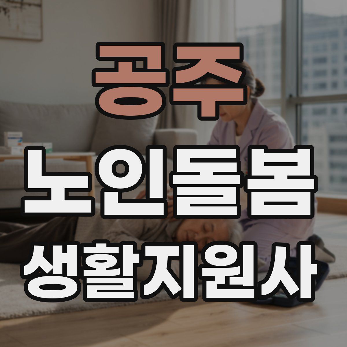 공주 노인돌봄생활지원사 자격증