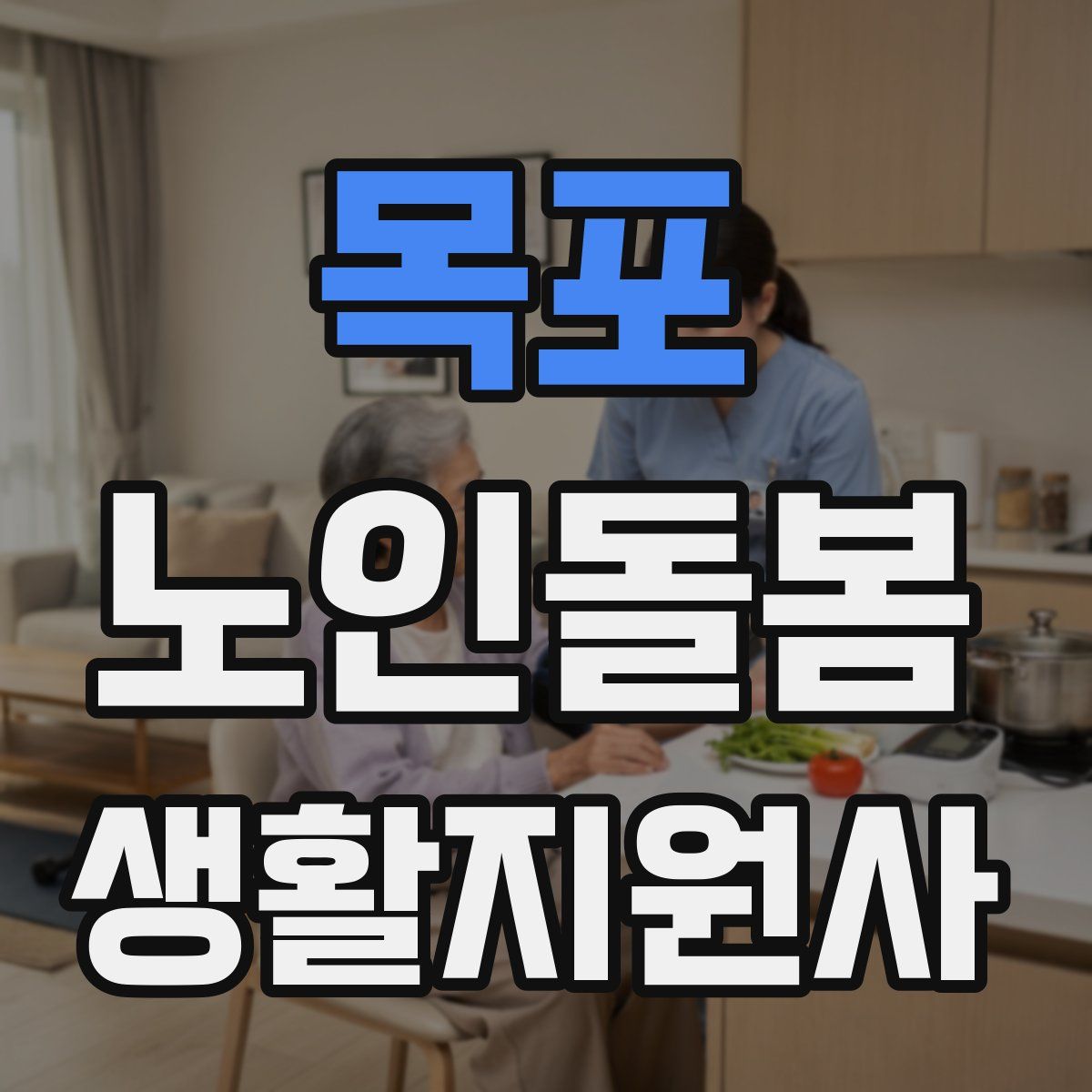 목포 노인돌봄생활지원사 자격증