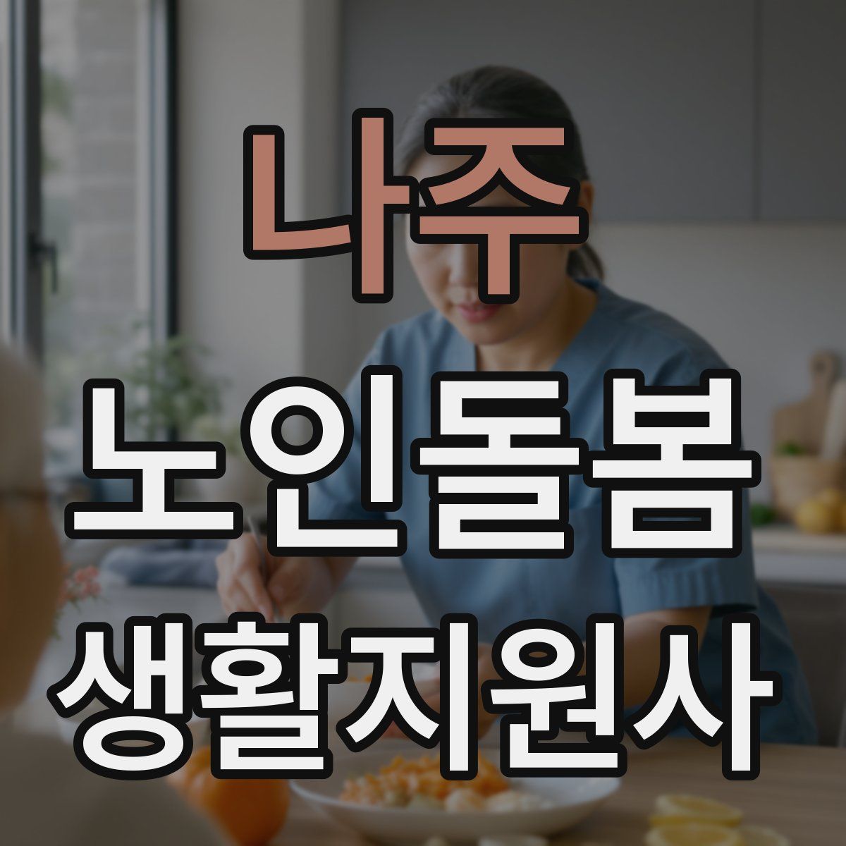 나주 노인돌봄생활지원사 자격증