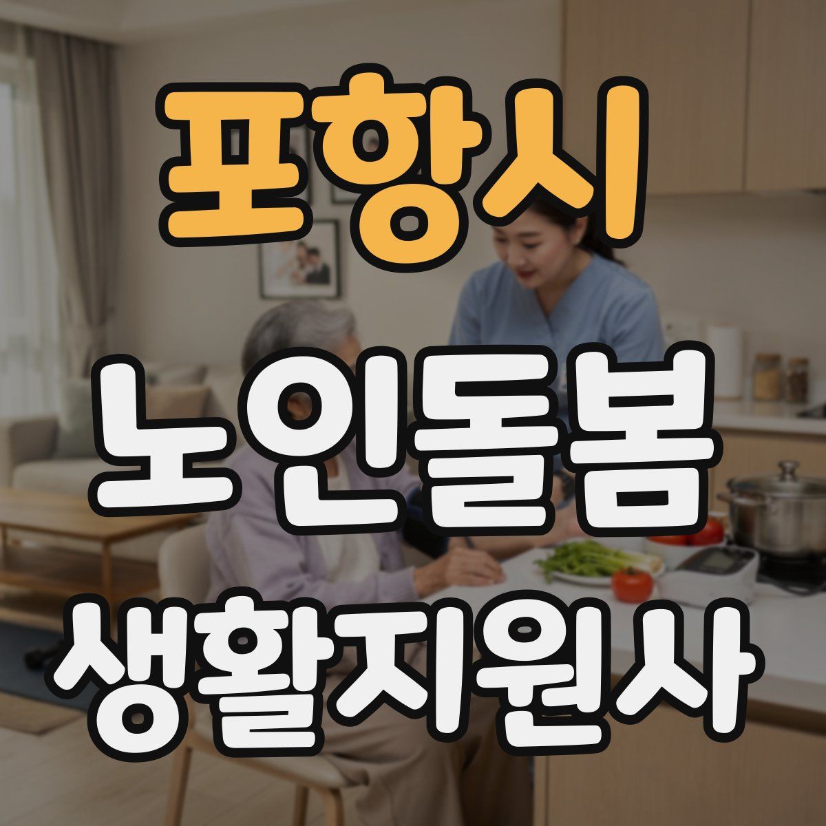 포항시 노인돌봄생활지원사 자격증