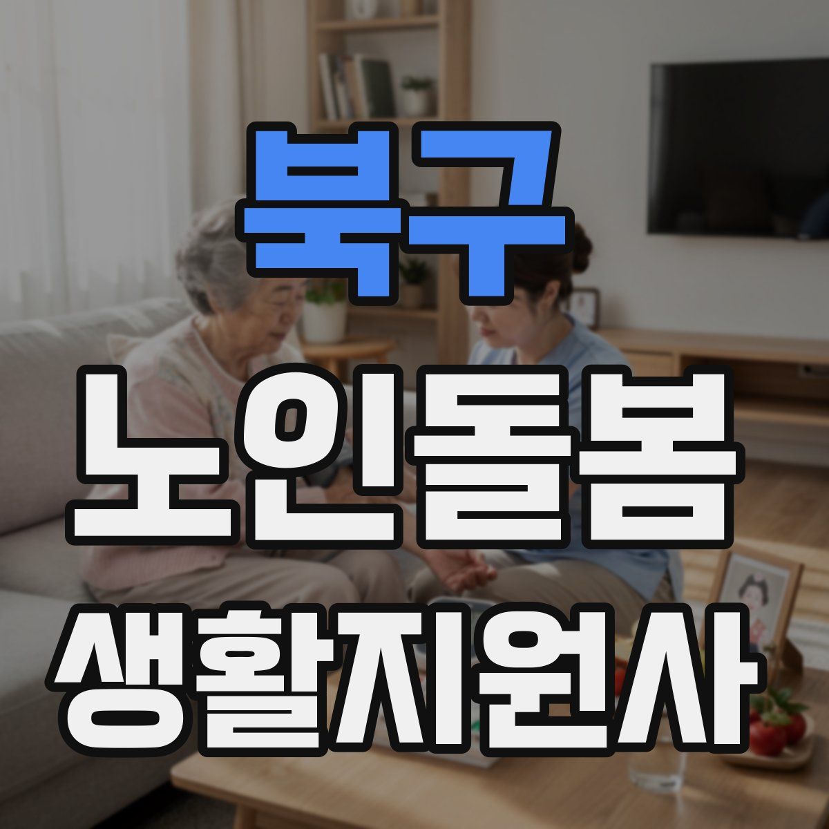 북구 노인돌봄생활지원사 자격증