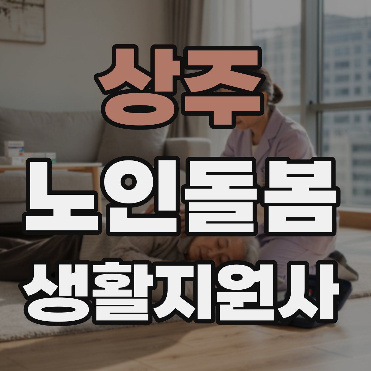 상주 노인돌봄생활지원사 자격증
