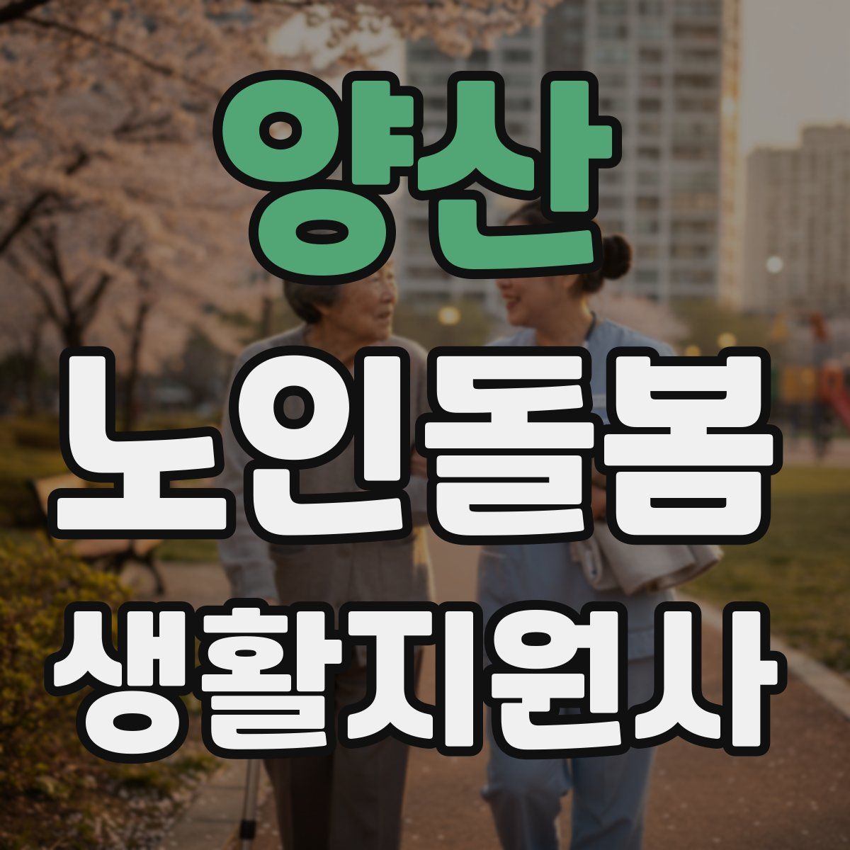 양산 노인돌봄생활지원사 자격증