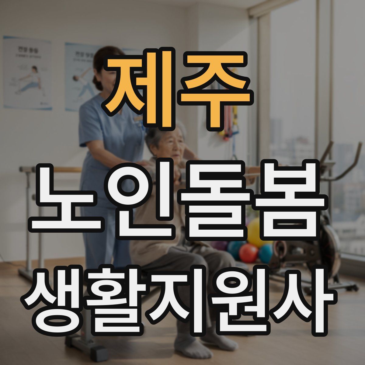 제주 노인돌봄생활지원사 자격증