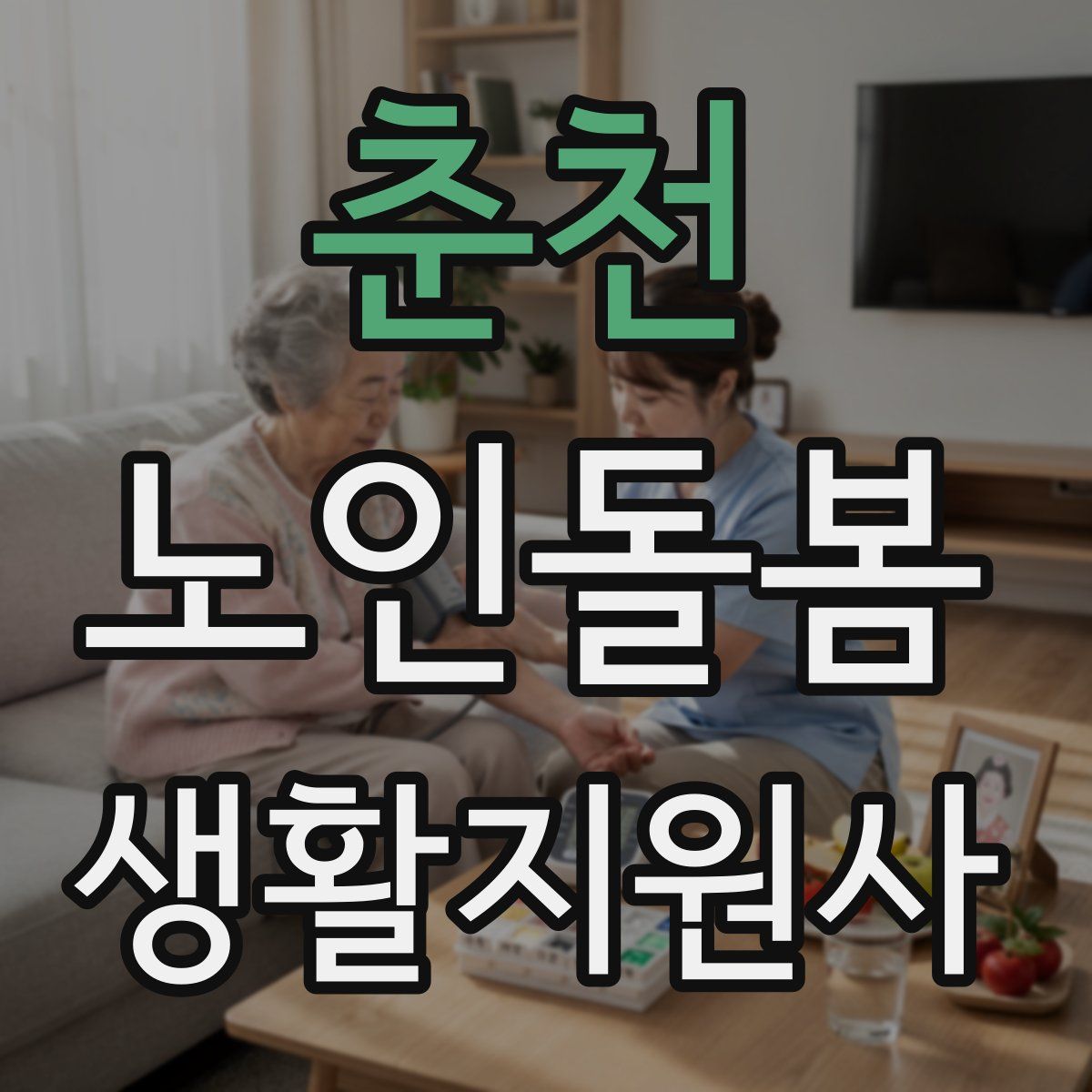 춘천 노인돌봄생활지원사 자격증