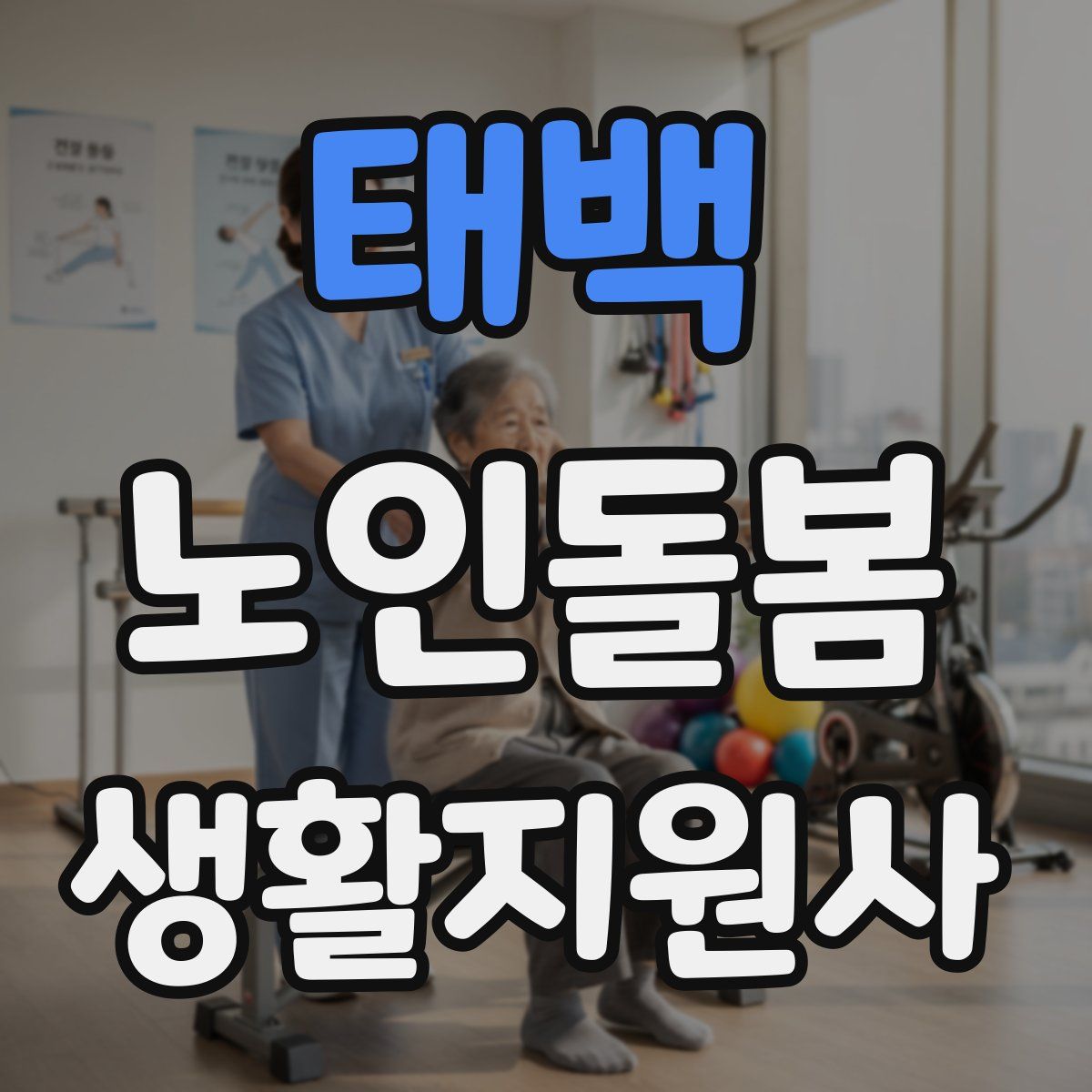 태백 노인돌봄생활지원사 자격증