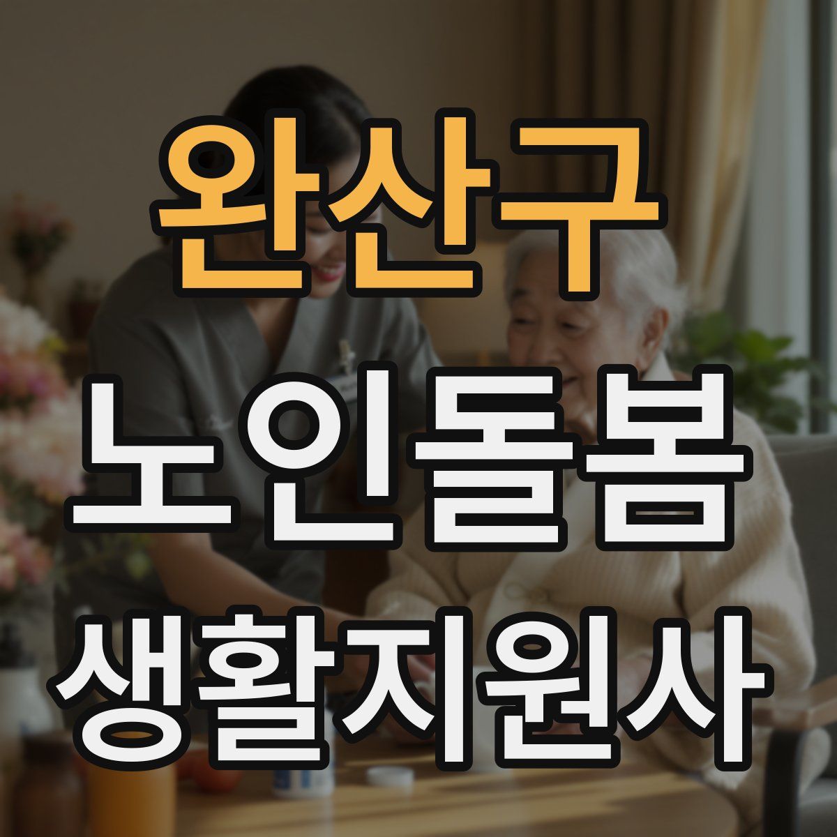 완산구 노인돌봄생활지원사 자격증